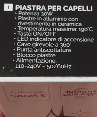 Piastra per capelli InnoLiving INN-601T