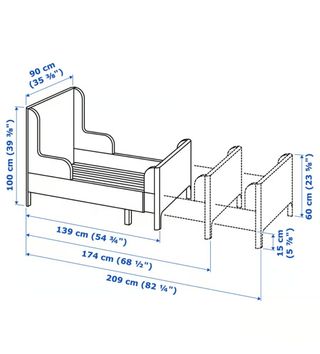 Cama infantil IKEA Busunge blanca