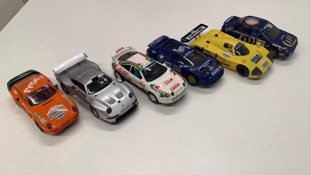 Scalextric Rac de Inglaterra + 6 coches.