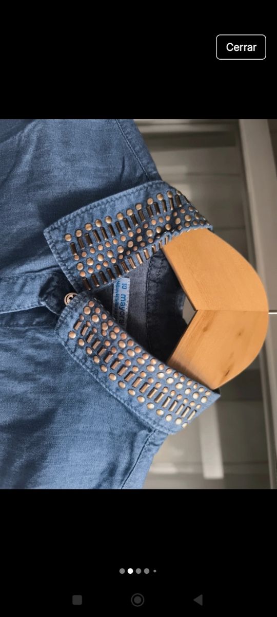 Camisa vaquera niña Mayoral