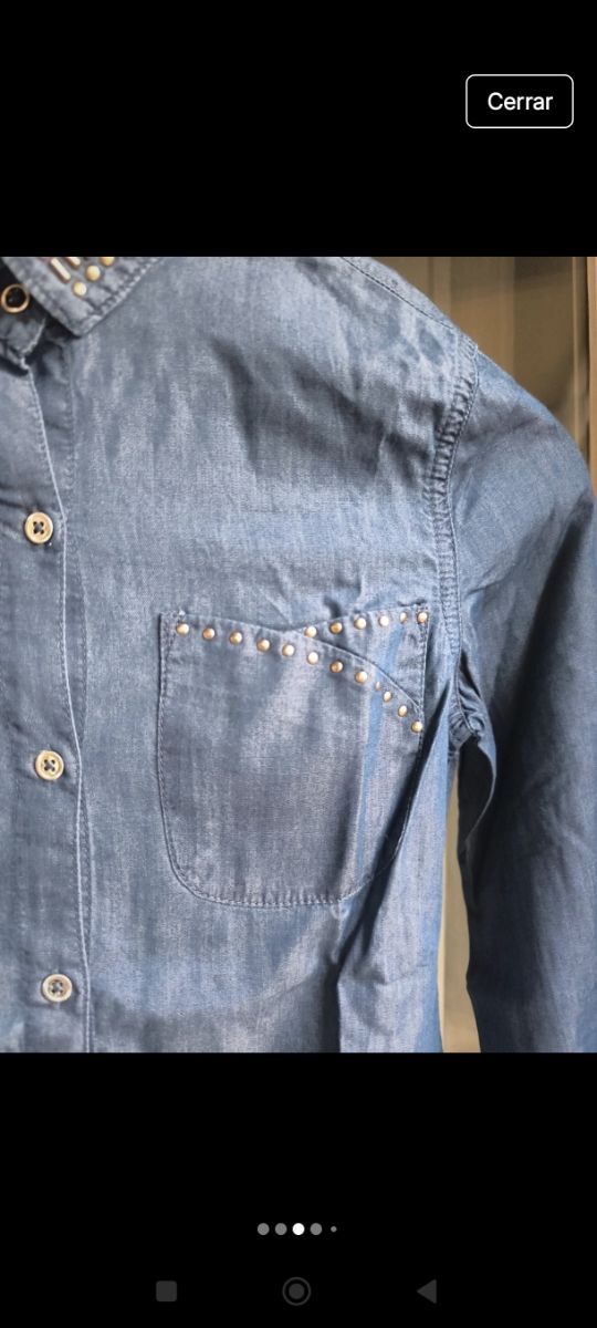 Camisa vaquera niña Mayoral