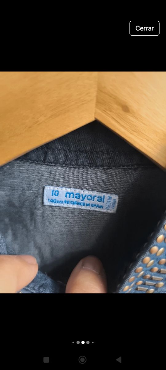 Camisa vaquera niña Mayoral