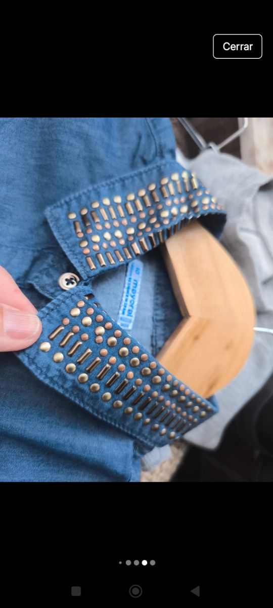 Camisa vaquera niña Mayoral