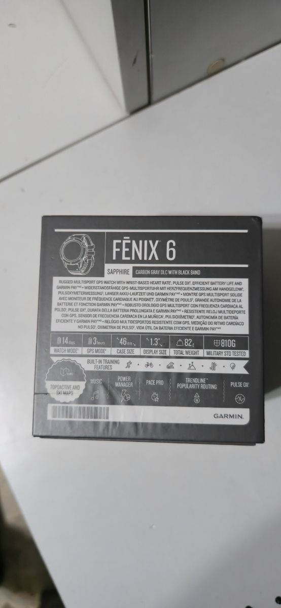 Garmin Fenix 6 Sapphire Orologio GPS Multisport