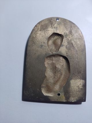SAGRADO CORAZÓN DE JESÚS PLACA BRONCE EN RELIEVE 