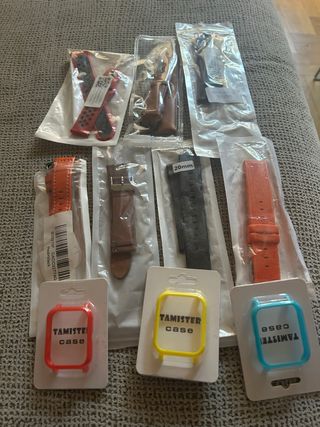 Correas de reloj 20mm (naranja, rojo)