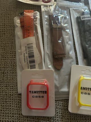 Correas de reloj 20mm (naranja, rojo)