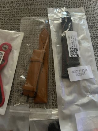 Correas de reloj 20mm (naranja, rojo)