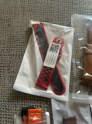 Correas de reloj 20mm (naranja, rojo)