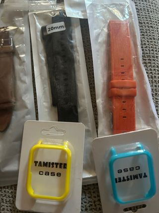 Correas de reloj 20mm (naranja, rojo)