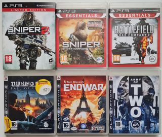 Juegos PS3: Sniper 2, Battlefield, Endwar, Army of