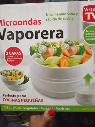 Vaporera Microondas 2 Capas