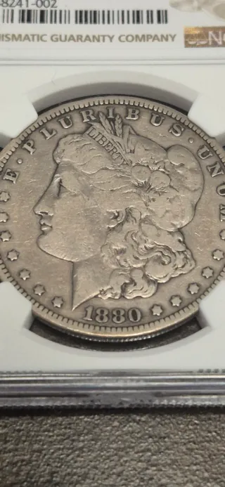 Moneda Plata Morgan 1880 CC Carson City