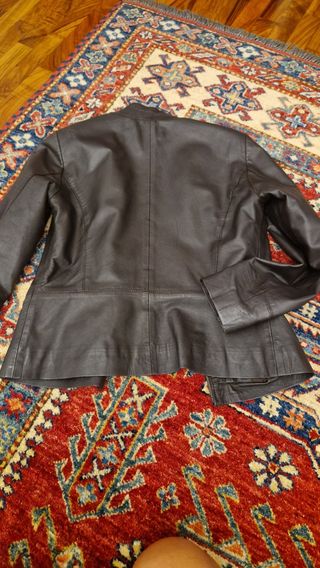 Giubbino in pelle donna marrone