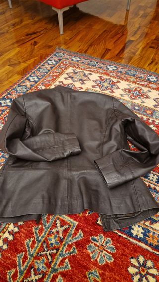 Giubbino in pelle donna marrone