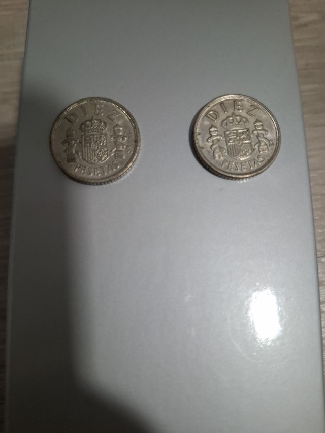 2 Monedas 10 Pesetas 1983
