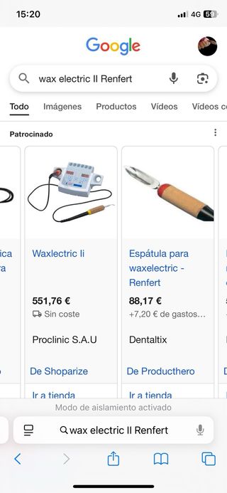 NUEVA! Espátula Eléctrica Renfert Waxelectric II. 