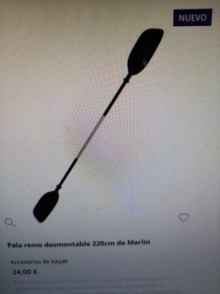 Pala Remo Desmontable Kayak 220cm Marlin