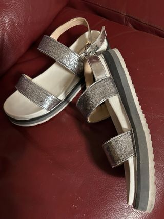 Sandali donna argento