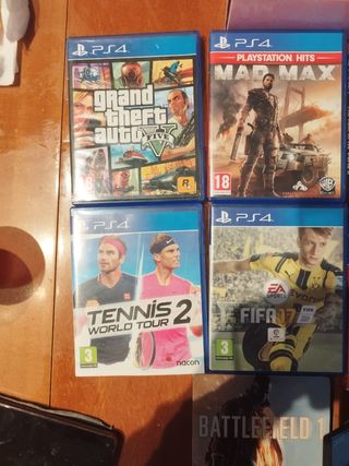 PS4 (PlayStation 4) Negra + Juegos