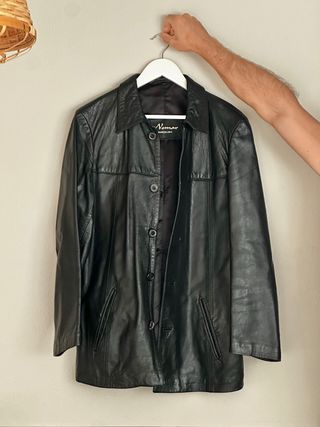Chaqueta de cuero vintage Nomar