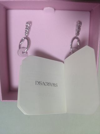 Pendientes Aro Swarovski Plata
