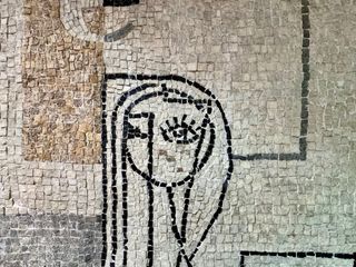 Mural mosaico del artista zamorano Luis Quico