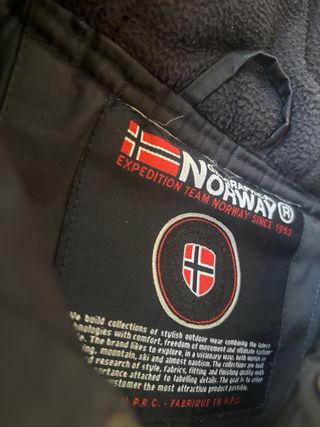 Abrigo Geographical Norway Azul