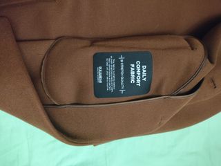 Cappotto uomo sfoderato marrone/cammello 