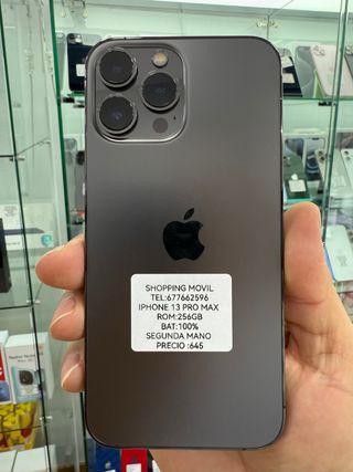 iPhone 13 Pro Max 256GB/100% bat factura y garantí