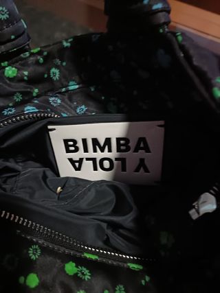 Bolso Bimba y Lola negro estampado