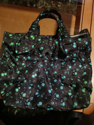 Bolso Bimba y Lola negro estampado