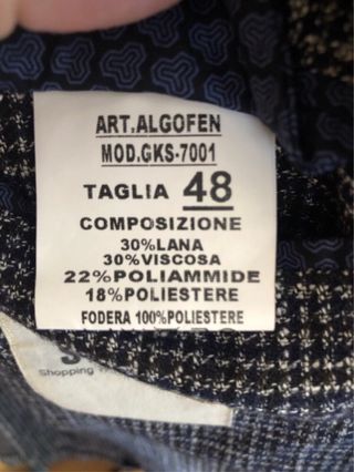 Giacca Invernale Uomo Taglia 48