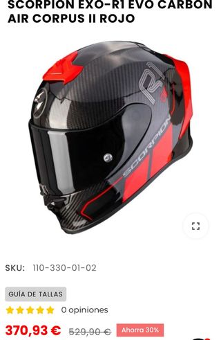 Casco Scorpion R1 Air Carbono