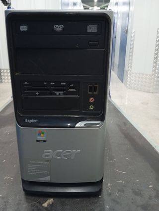 Torre PC Acer Plata/Negro