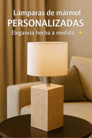 Lámpara de Mármol Rosso