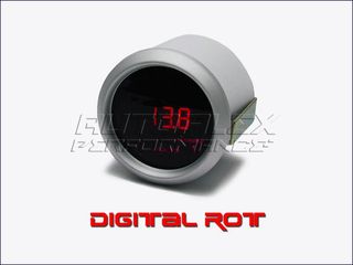 Reloj Voltímetro Digital Rojo