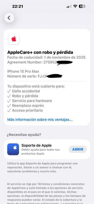 iPhone 15 Pro Max 512GB con AppleCare+ antirobo