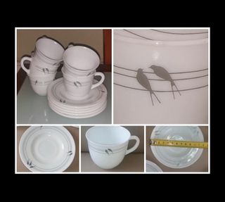 5 Juegos de café Harmonia Diseño de aves