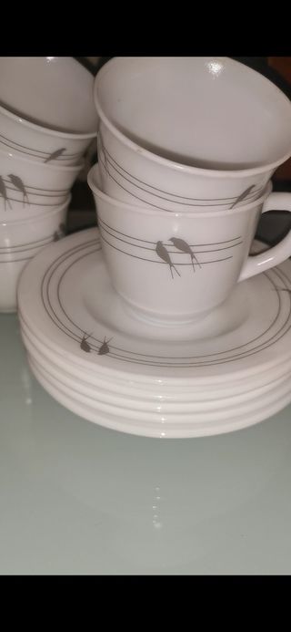 5 Juegos de café Harmonia Diseño de aves