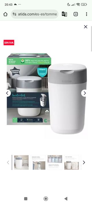 Papelera para pañales Tommee Tippee Twist & Click