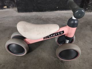 Bici de aprendizaje rosa Sawyer
