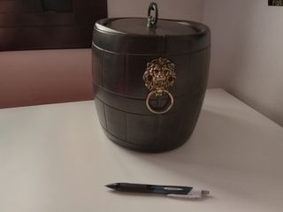 Cubitera de hielo vintage con pinzas