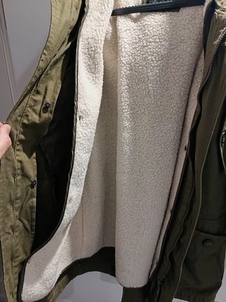 Parka verde borreguito desmontable