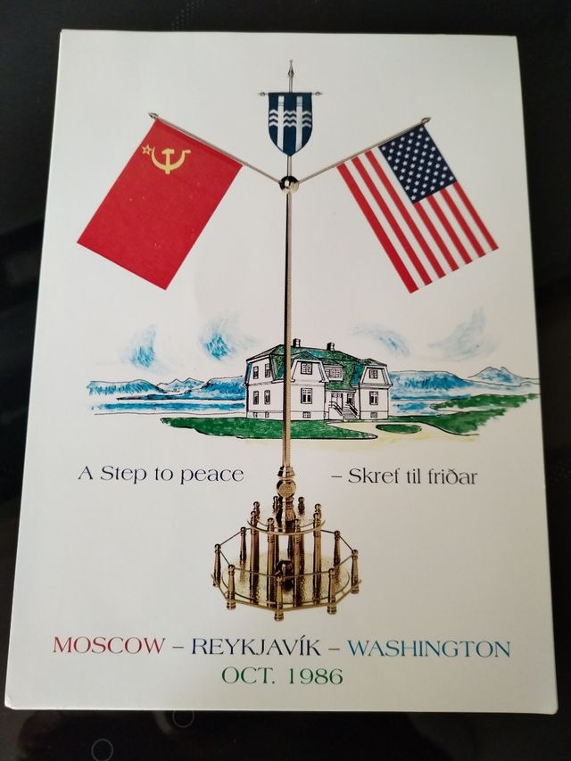Postal Cumbre URSS EEUU Islandia 1986