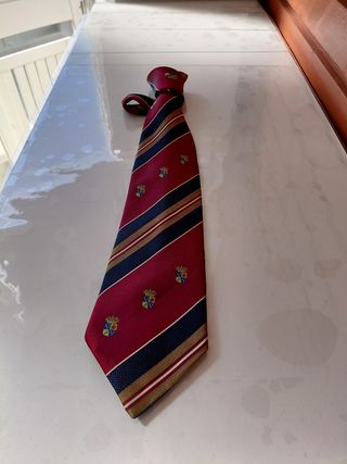 Gravata Listrada com Escudo
