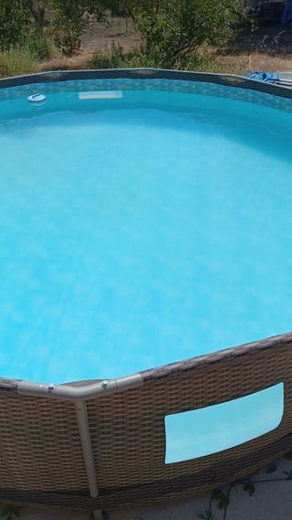 Piscina desmontable con revestimiento