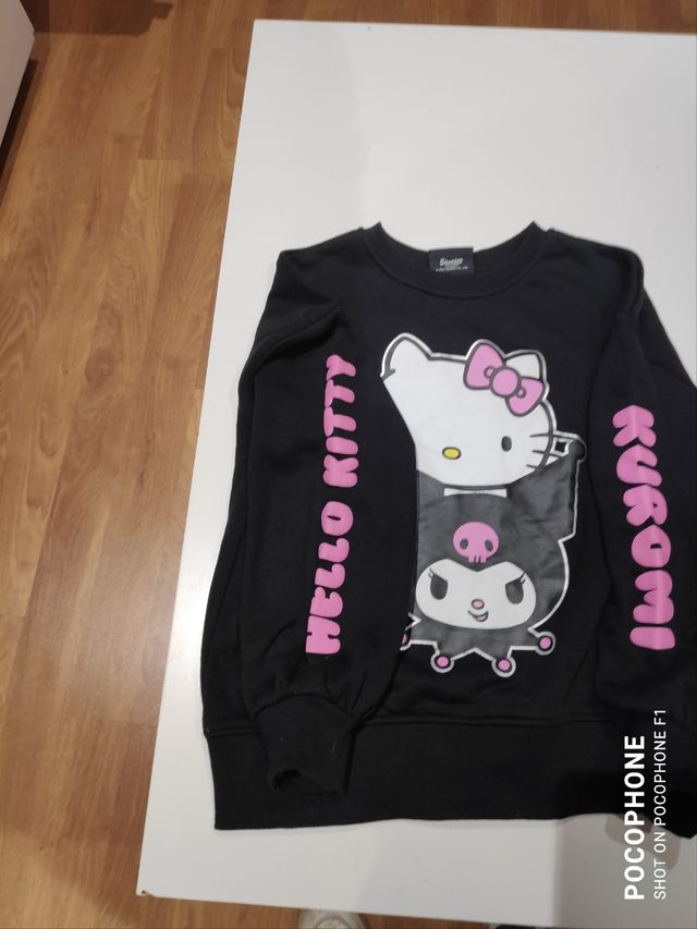 Felpa rosa da bambina Hello Kitty