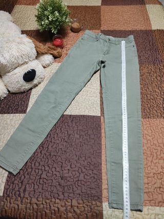 Pantalón vaquero verde.