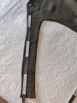 Pulôver Bluoltre verde caqui canelado